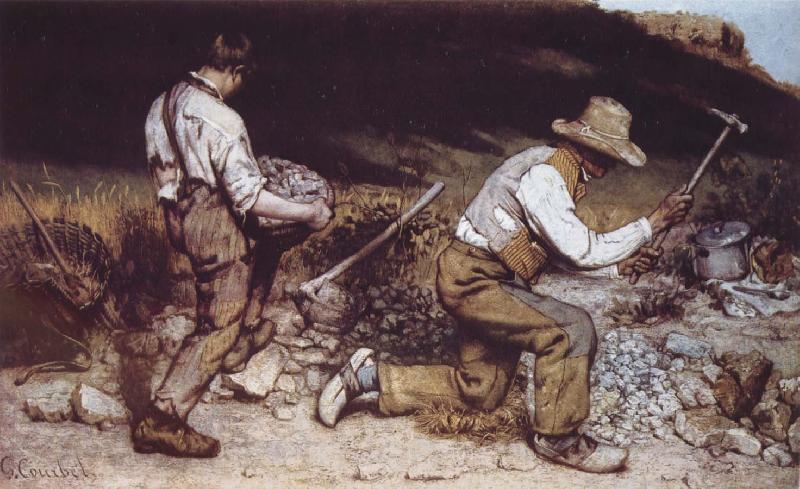 Gustave Courbet The StoneBreakers Norge oil painting art